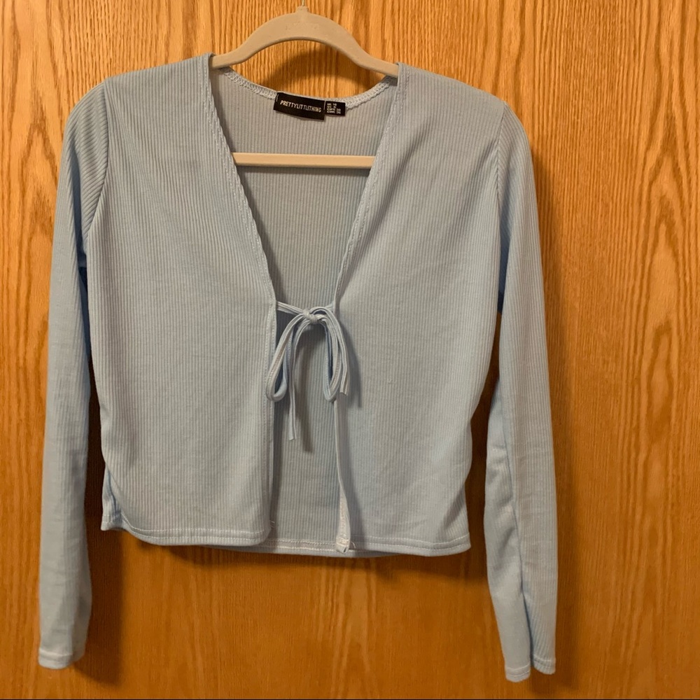 Pretty little thing tie front top